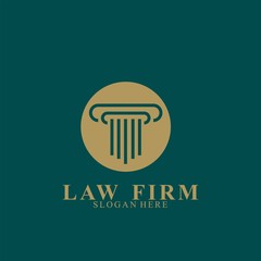 Obraz premium Law Firm Logo Design. Icon law firm vector