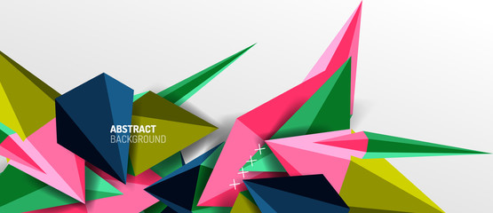Trendy simple triangle abstract background, dynamic motion concept. Vector Illustration For Wallpaper, Banner, Background, Card, Book Illustration, landing page