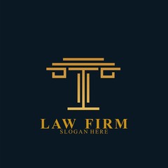 Law Firm Logo Design. Icon law firm vector