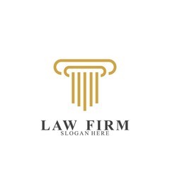 Law Firm Logo Design. Icon law firm vector