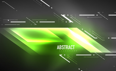 Fototapeta premium Dynamic neon shiny abstract background. Trendy abstract layout template for business or technology presentation, internet poster or web brochure cover, wallpaper