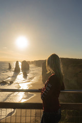 Fototapeta premium Australia Victoria sea coast sunset water