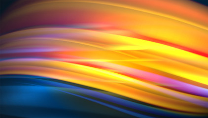 Creative fluid wave lines abstract background. Trendy abstract layout template for business or technology presentation, internet poster or web brochure cover, wallpaper