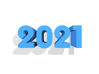 New Year 2021 Creative Design Concept - 3D Rendered Image