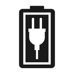 Battery charge indication icon. Vector illustration isolated on white background