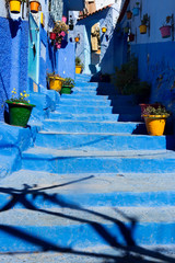 Fototapeta na wymiar Chefchouen Moroccan blue city in the mountains 