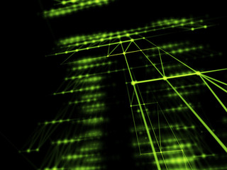 Abstract geometry surfaces, lines and points background, Used as digital wallpaper and technology background.