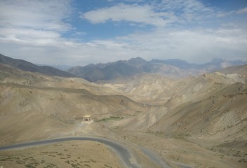 road in the mountains of ladakh