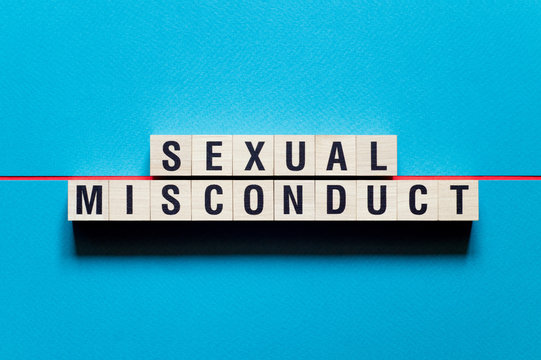 Sexual Misconduct Word Concept On Cubes