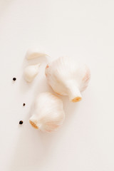 Garlic on a concrete table