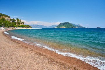 Obraz premium Icmeler Beach view in Marmaris Town