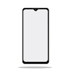 Realistic smartphone mockup. Cellphone frame with blank display isolated templates, phone different angles views. Vector mobile device concept