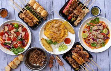Thai Food Mixed Dishes 