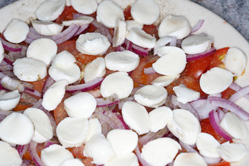 Mozzarella salad with tomato