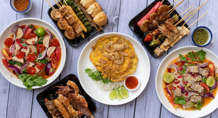 Thai Food Mixed Dishes 