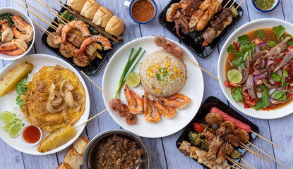 Thai Food Mixed Dishes 