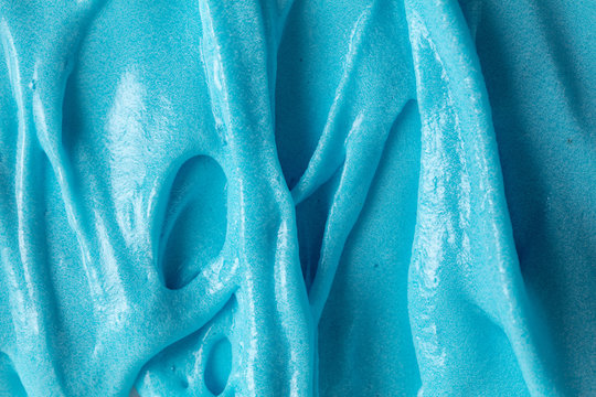 Blue slime as abstract background.