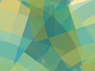 Beautiful of Colorful Art Green, Blue, Yellow and Orange, Abstract Modern Shape. Image for Background or Wallpaper