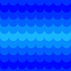 Seamless blue wave pattern
