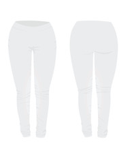 White tight pants. vector illustration