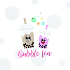 bubble milk tea. icons, vector, illustration