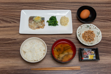 日本の朝食