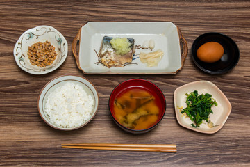 日本の朝食