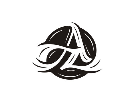 Vector monogram AZ. Logo with initials.