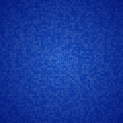 Fototapeta premium Abstract background of small squares or pixels in blue colors