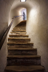 Fototapeta na wymiar stairs to the old house