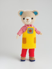 かわいい動物のあみぐるみ