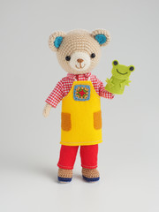 かわいい動物のあみぐるみ