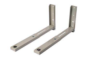 White bracket for TV on a white