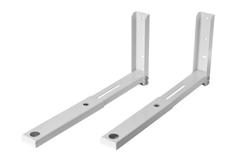 White bracket for TV on a white