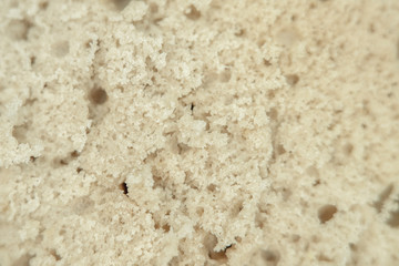 Blurred background of cooked dough in soft focus