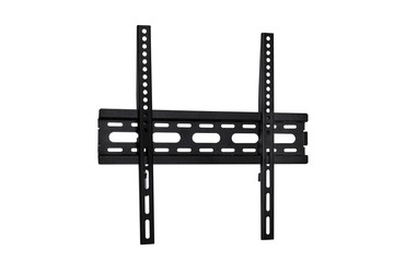 Black bracket for TV on a white background isolation