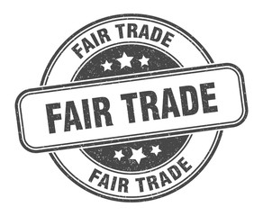 fair trade stamp. fair trade round grunge sign. label