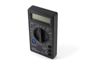 multitester black isolated on white background