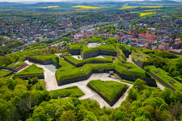Klodzko Fortress - aerial view. Klodzko, Lower Silesia, Poland.