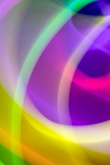 Abstract Swirls and Whirls Vibrant Lights Like a Nightclub 80s Vibe