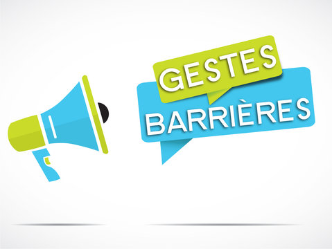 m&eacute;gaphone : gestes barri&egrave;res