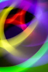 Abstract Swirls and Whirls Vibrant Lights Like a Nightclub 80s Vibe