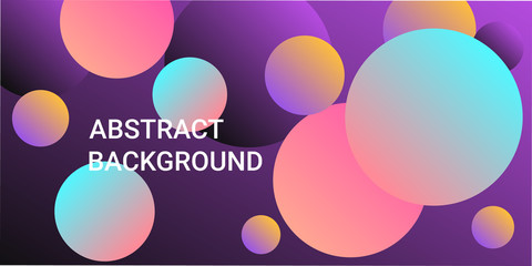 Trendy gradients of balls shapes.