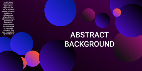 Trendy gradients of balls shapes.