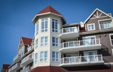 Obraz premium Facade of a residential building