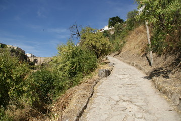 Ronda en Andalousie en Espagne