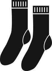 Socks vector icon isolated on white background