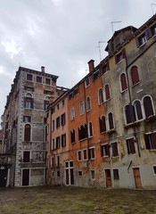 Fototapeta na wymiar Verona pedestrian street in the old city center