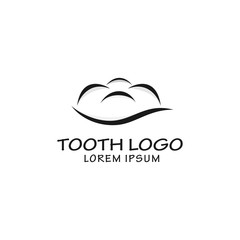 tooth logo design simple modern