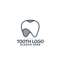 tooth logo design simple modern template